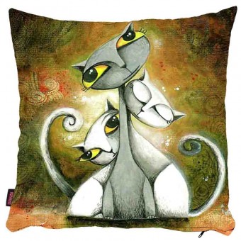 Kedili Yastık Kılıfı-65